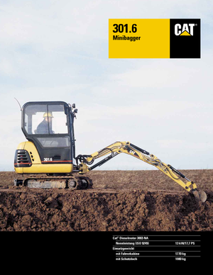 Miniexcavadoras Caterpillar 301.6