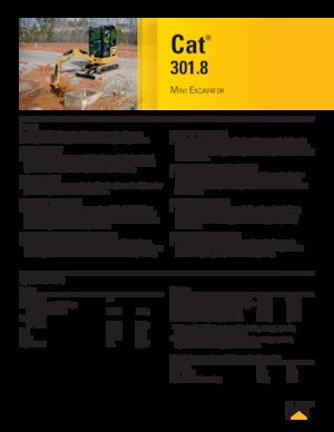 Miniexcavadoras Caterpillar 301.8