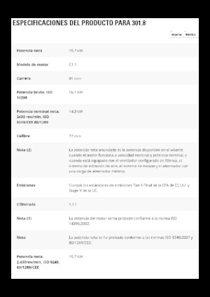 Miniexcavadoras Caterpillar 301.8