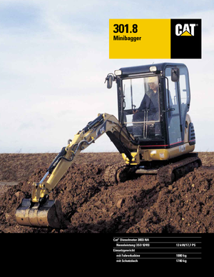 Miniexcavadoras Caterpillar 301.8