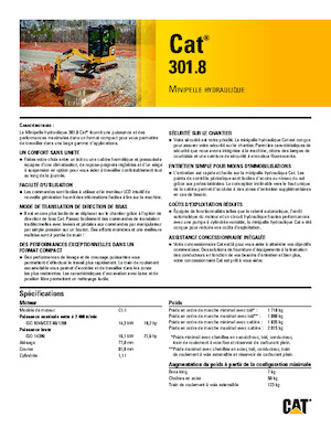 Miniexcavadoras Caterpillar 301.8