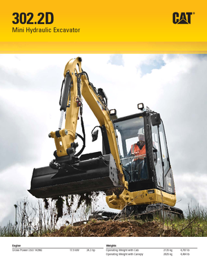 Miniexcavadoras Caterpillar 302.2D