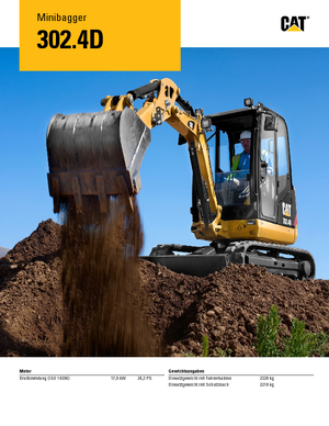 Miniexcavadoras Caterpillar 302.4D