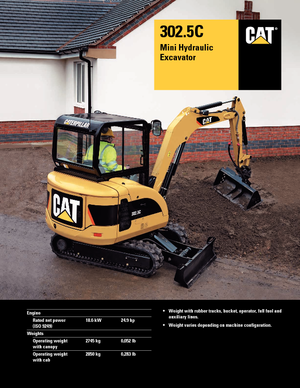 Miniexcavadoras Caterpillar 302.5C