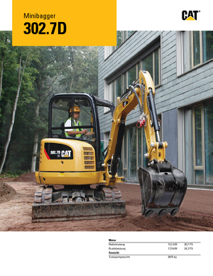 Miniexcavadoras Caterpillar 302.7D