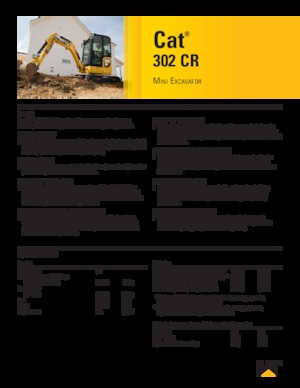 Miniexcavadoras Caterpillar 302 CR