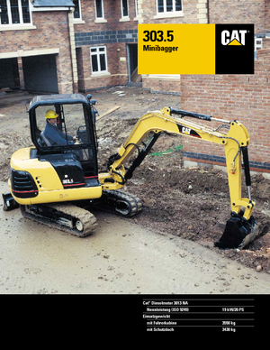 Miniexcavadoras Caterpillar 303.5