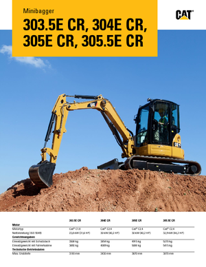 Miniexcavadoras Caterpillar 305E CR