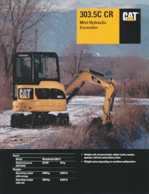 Miniexcavadoras Caterpillar 303.5C