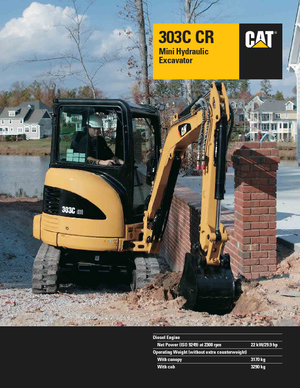Miniexcavadoras Caterpillar 303C CR