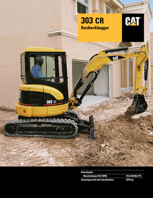 Miniexcavadoras Caterpillar 303 C R