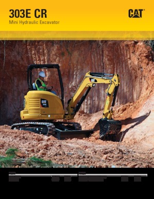 Miniexcavadoras Caterpillar 303E CR
