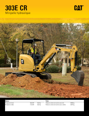 Miniexcavadoras Caterpillar 303E CR