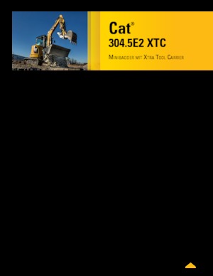 Miniexcavadoras Caterpillar 304.5E2 XTC