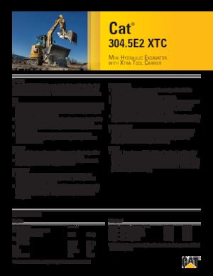 Miniexcavadoras Caterpillar 304.5E2 XTC