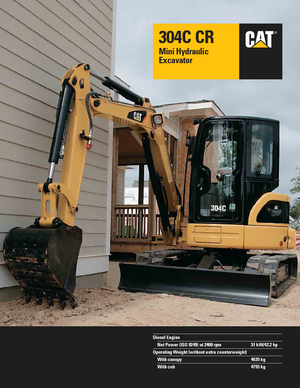 Miniexcavadoras Caterpillar 304C CR