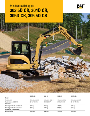 Miniexcavadoras Caterpillar 303.5D CR