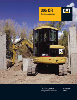Miniexcavadoras Caterpillar 305 C R