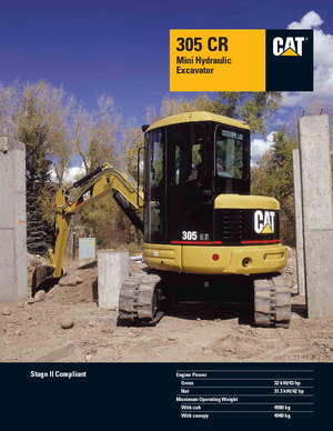 Miniexcavadoras Caterpillar 305 C R