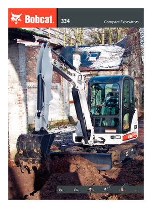 Miniexcavadoras Bobcat 334 G