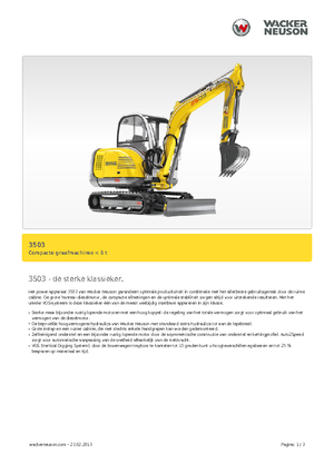 Miniexcavadoras Neuson 3503