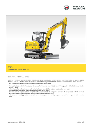 Miniexcavadoras Neuson 3503
