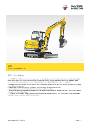 Miniexcavadoras Neuson 3503