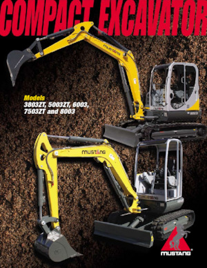 Miniexcavadoras Mustang 3803ZT