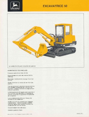 Miniexcavadoras John Deere Construction 50