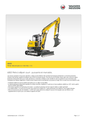 Miniexcavadoras Wacker Neuson 6003