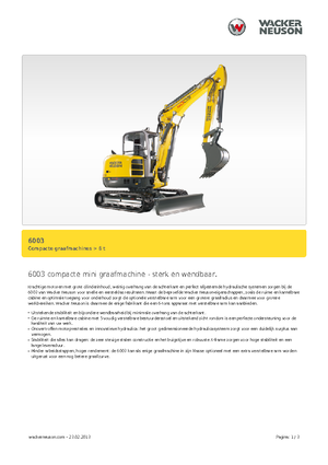 Miniexcavadoras Wacker Neuson 6003