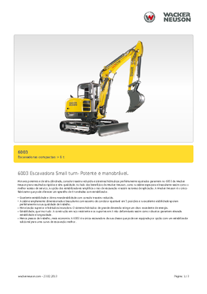 Miniexcavadoras Wacker Neuson 6003
