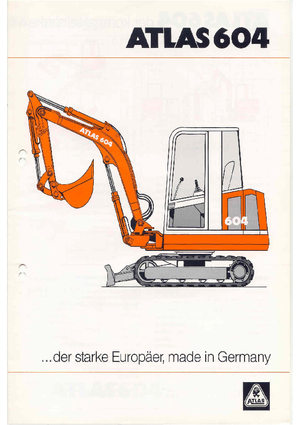 Miniexcavadoras Atlas 604