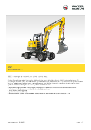 Excavadoras hidráulicas  de ruedas Neuson 6503