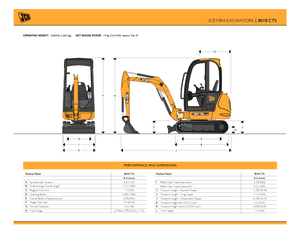 Miniexcavadoras JCB 8018 CTS