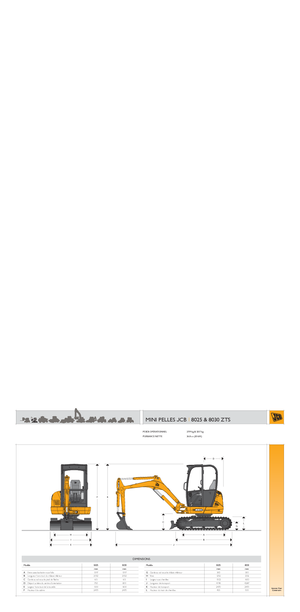 Miniexcavadoras JCB 8025 ZTS