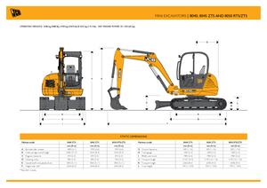 Miniexcavadoras JCB 8045 ZTS