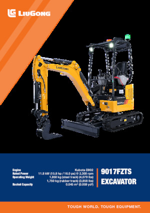 Miniexcavadoras Liugong 9017FZTS
