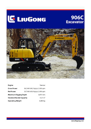 Miniexcavadoras Liugong 906C