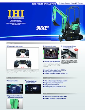 Miniexcavadoras Kato 9VX-3 Electric