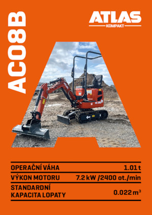 Miniexcavadoras Atlas Kompakt AC 08B