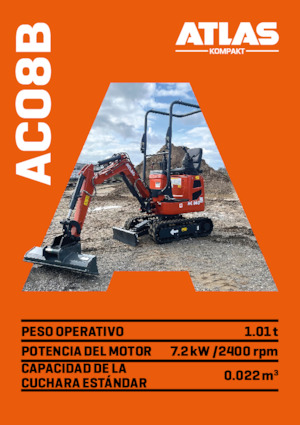 Miniexcavadoras Atlas Kompakt AC 08B