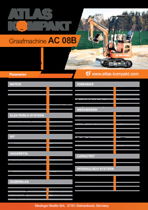Miniexcavadoras Atlas Kompakt AC 08B