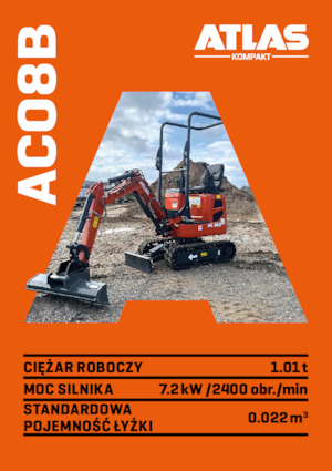 Miniexcavadoras Atlas Kompakt AC 08B
