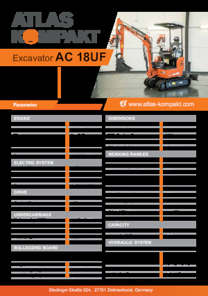 Miniexcavadoras Atlas Kompakt AC 18UF