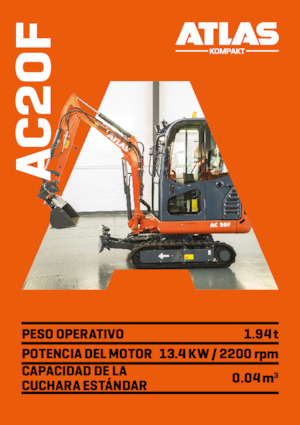 Miniexcavadoras Atlas Kompakt AC 20F