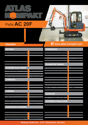 Miniexcavadoras Atlas Kompakt AC 20F