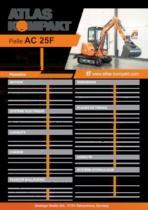 Miniexcavadoras Atlas Kompakt AC 25F 