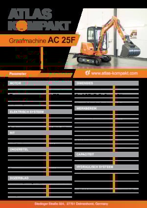 Miniexcavadoras Atlas Kompakt AC 25F 