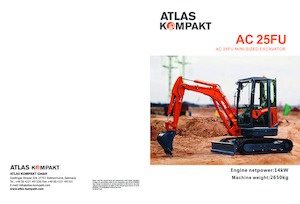 Miniexcavadoras Atlas Kompakt AC 25FU
